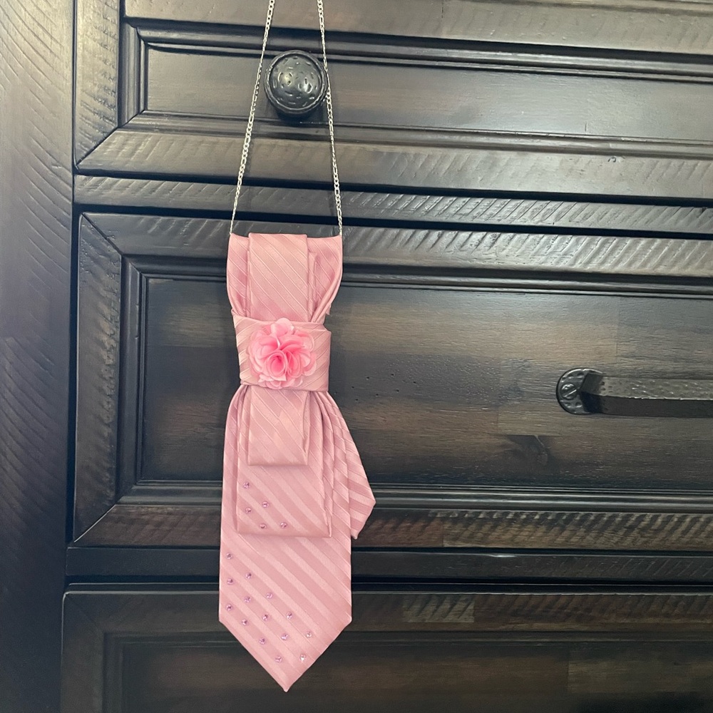 *NEW* Ladies Custom Design Neck-ties! Bedazzled with a bow. Colors vary.